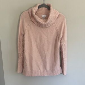 Calvin Klein Blush Pink Cowl Neck Sweater